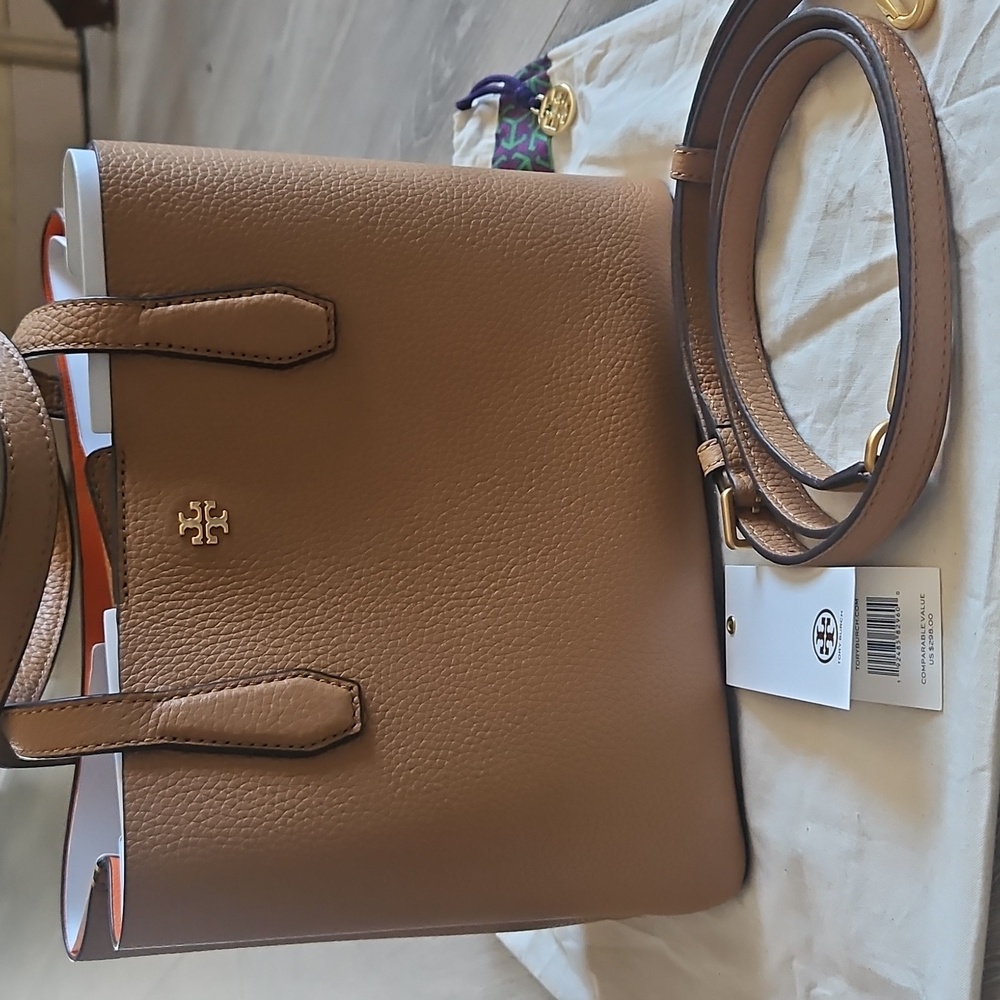 Tory Burch Blake Tan Leather Tote Bag
